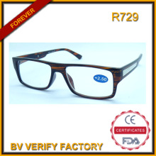R729 Hotsale grande Frame plástico óculos com Deco Metal